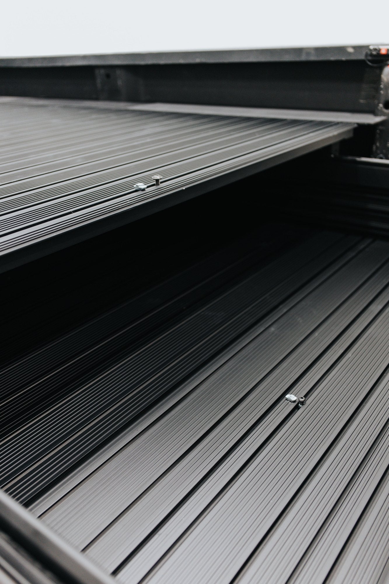Silver Bullet T-slot mounting surfaces across the platform and drawer
